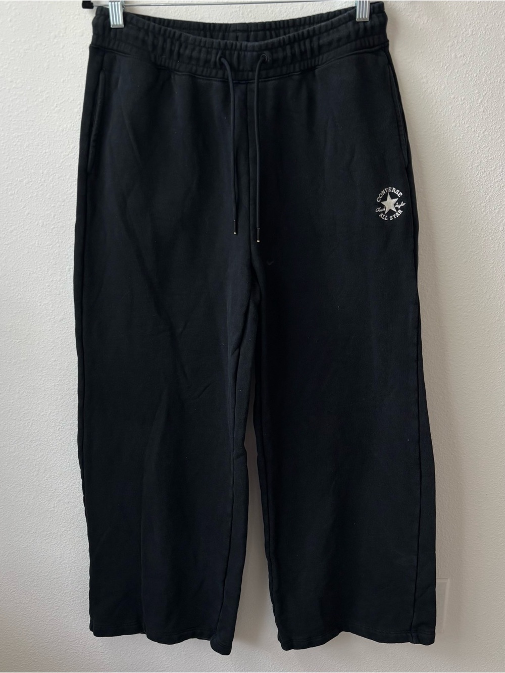 Converse Black Wide Leg Sweatpants